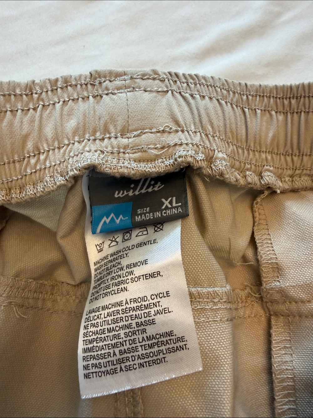 Women’s Quick Dry Hiking Shorts Tan Drawstring Utility Pockets XL - Picture 3 of 4